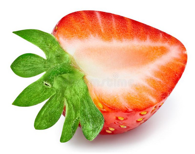 切开的草莓图片