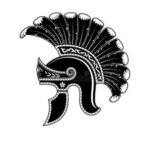 古罗马的头盔黑的.勒加斯军团.照片