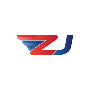 快字体快的最初的信zj公司标识矢量翅膀照片