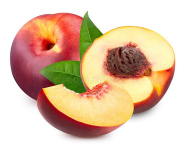 切开的桃子图片