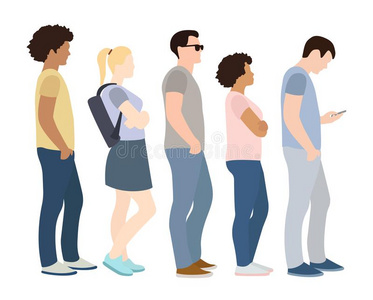 供台满的长度关于漫画人起立行列照片