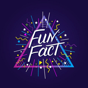 乐趣事实手书面的字体.照片