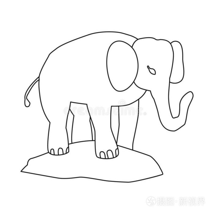 矢量设计关于象和漂亮的符号.放置关于象和afraid怕