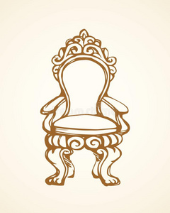 宝座.矢量绘画照片