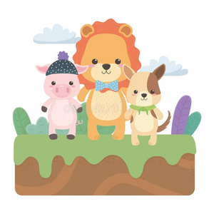 猪和狗的表情包图片