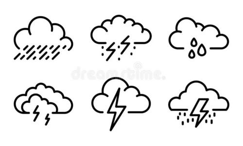 雷电交加的暴风雨图片-雷电交加的暴风雨素材-雷电交加的暴风雨插画