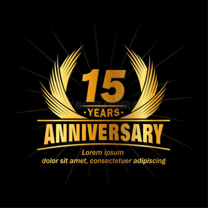 生日记录15年周年纪念日.优美的周年纪念日设计.