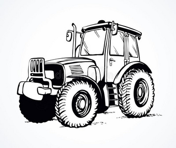 机械化农业简笔画图片