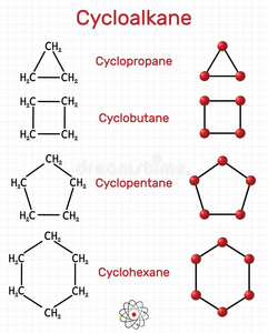 环烷烃化学的公式和分子模型环丙烷英语字母表的第3个字母3英语字母表