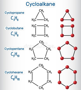 丙烷的球棍模型化学的公式和分子模型环丙烷英语字母表的第3个字母3