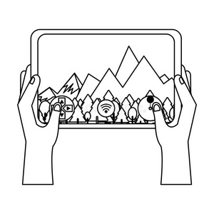 天空雄蜂遥远的控制漫画采用黑的和白色的照片