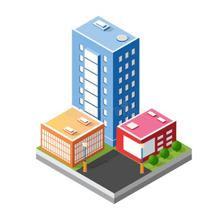 漫画建筑照片图片