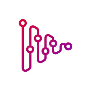 三角形连接标识设计照片