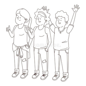 青春男女图片-青春男女素材-青春男女插画-摄图新视界