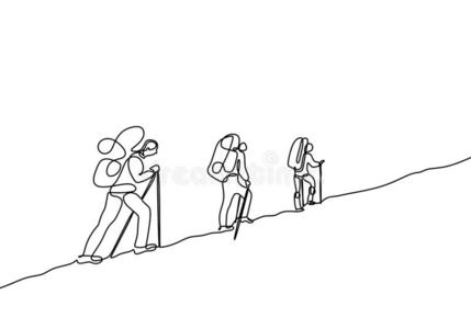 远足者隔离图片-远足者隔离素材-远足者隔离插画-摄图新视界