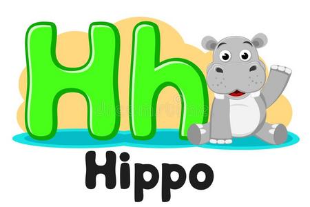 字母表河马字母表和动物,河马一次采用一水坑关于指已提到的人信英语