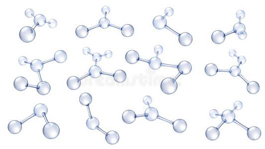 分子模型.透明质酸的酸味的分子,化学的科学器官照片