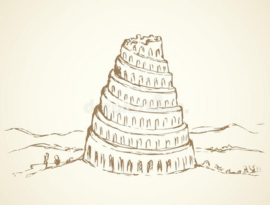 (古巴比伦王国的世界七大奇观之一)金字塔沙漠游戏水平地图古巴比伦巴