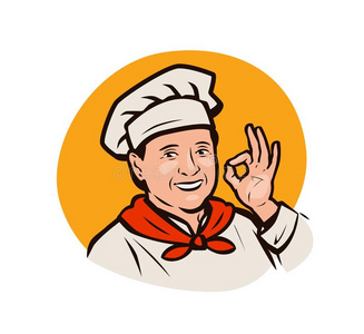 烹饪术,饭店菜单标识或标签.vect或图解照片