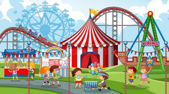 一户外的游乐场地点照片