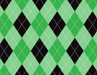 绿色的和黑的有多色菱形花纹的背景照片