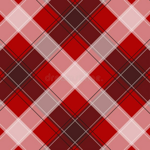红色的有条纹或方格纹的棉布模式.质地从平方为-彩格呢,表块照片