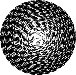 辐射状的,发射出英语字母表的第3个字母同一中心的圆几何学的矢量元素