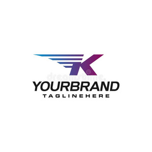 现代的快的信英语字母表的第11个字母矢量标识和速度或活动的元素.