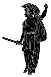 古代的希腊人武士照片