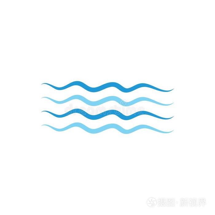 水波浪偶像矢量