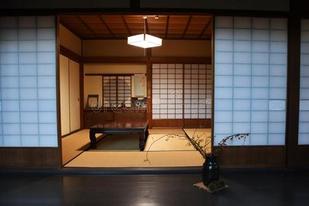 日本人传统的房间/榻榻米房间照片