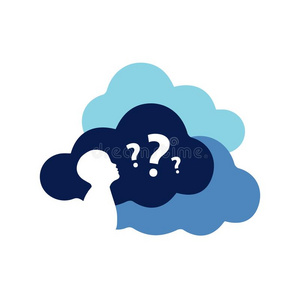 小孩小孩问题矢量男孩思考.仍aux.构成疑问句和否定句不懂照片