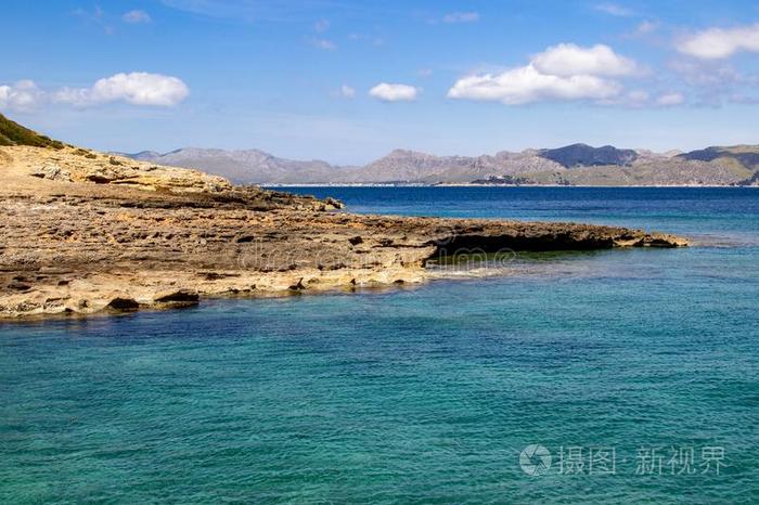 风景向巴利阿里群岛岛马略卡岛,西班牙