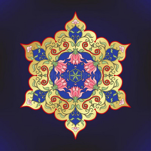 东方的种族的主题,传统的穆斯林装饰.照片