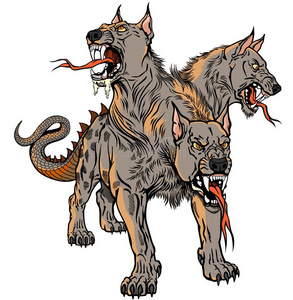 地狱犬图片 地狱犬素材 地狱犬插画 摄图新视界