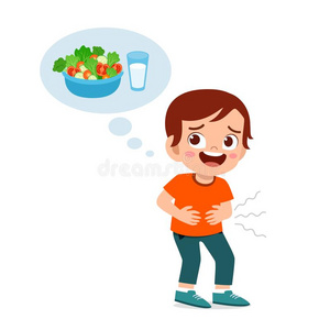 饿饿饿幸福的漂亮的小孩饥饿的想要向吃照片