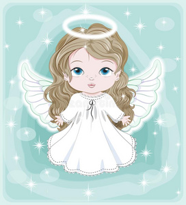 圣诞节婴儿天使照片