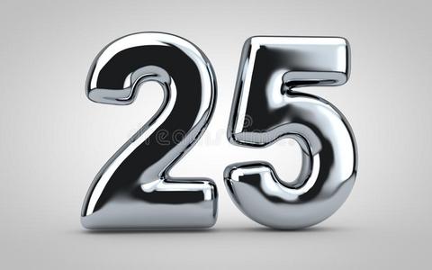 谷歌背景谷歌浏览器气球数字25隔离的向白色的背景.照片