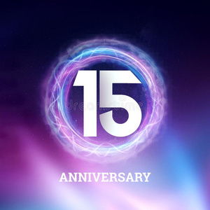 白色的算术15年周年纪念日庆祝向黑暗的后座照片