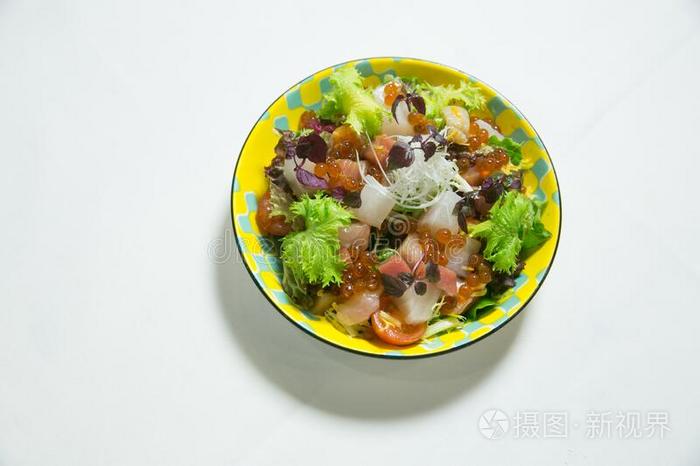 沙拉向美好的盘设计-日本人食物