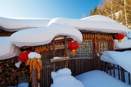 指已提到的人惠特尔雪农家宅院风景照片