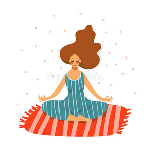 瑜伽女孩漫画图片