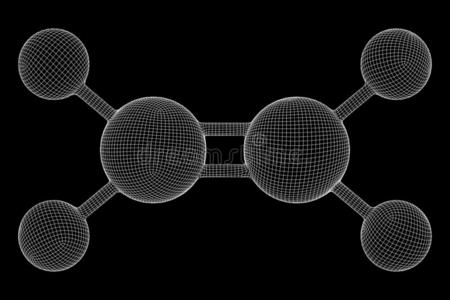 乙烷分子乙烯乙烯分子.照片