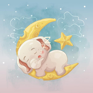 动物婴儿睡眠图片