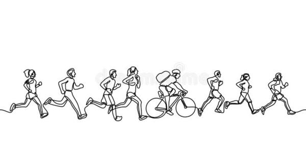 最低纲领人跑步连续的num.一线条绘画最低纲领设计阴道上皮改变照片
