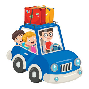 漫画字符旅行的和车辆照片