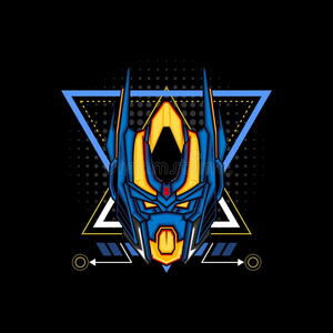 机甲机器人上端为商品,衣服或别的和现代的英语字母表的第7个字母照片