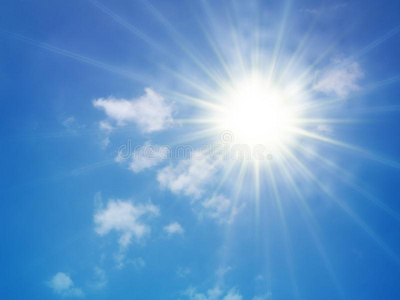 夏天大太阳图片