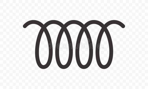 旋转的线条螺旋春季或旋转线条vect或偶像照片