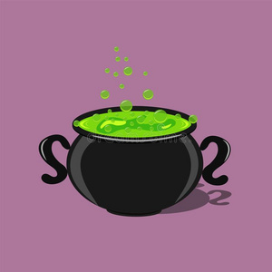 万圣节魔法锅图片-万圣节魔法锅素材-万圣节魔法锅插画-摄图新视界